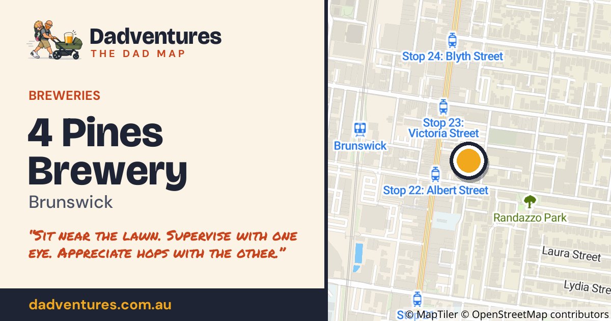4 Pines Brewery on the Dad Map