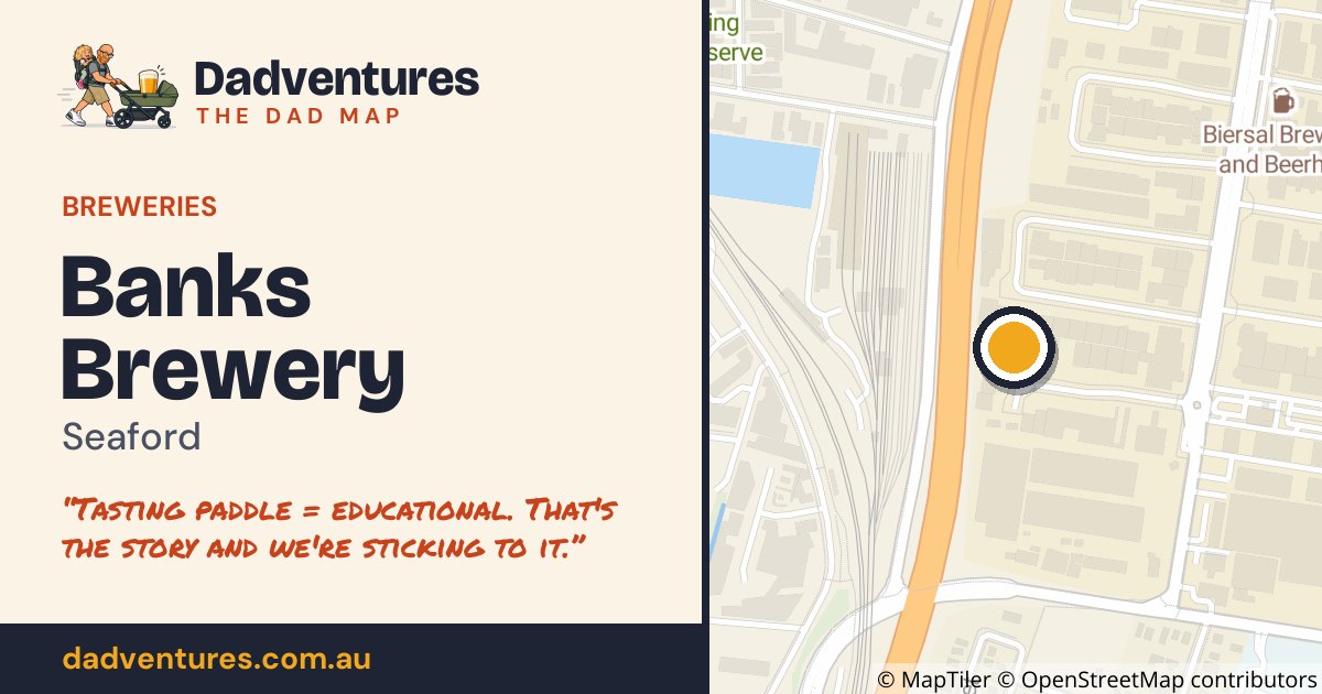 Banks Brewery on the Dad Map