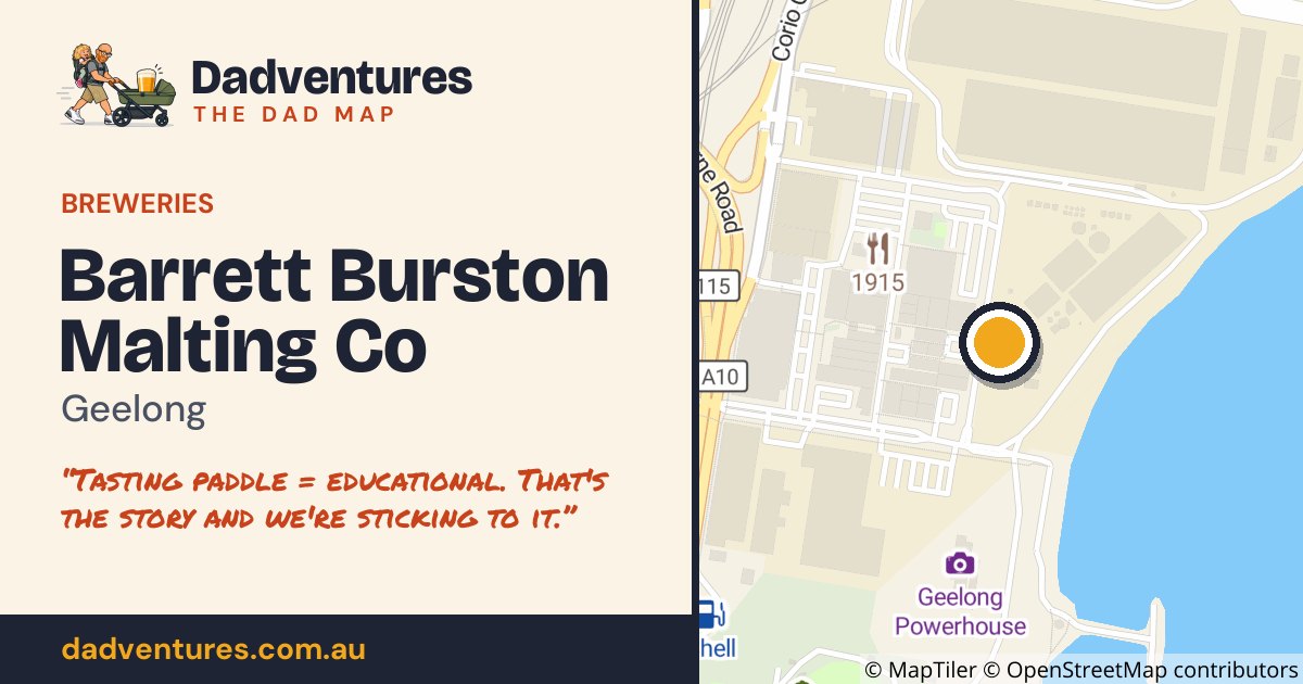 Barrett Burston Malting Co on the Dad Map