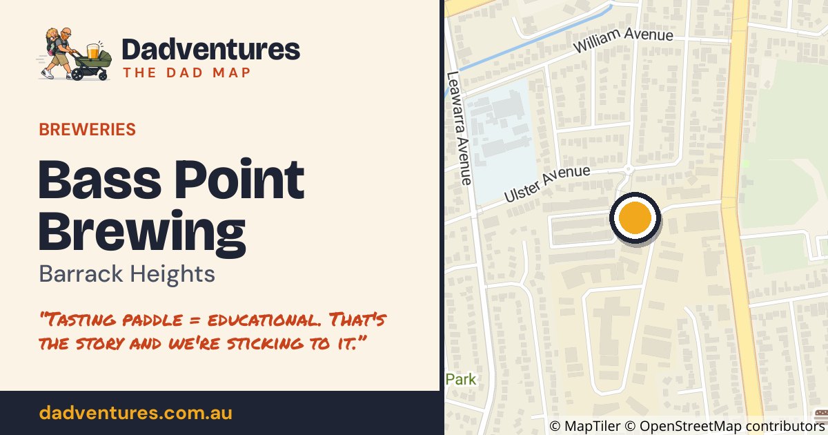 Bass Point Brewing on the Dad Map