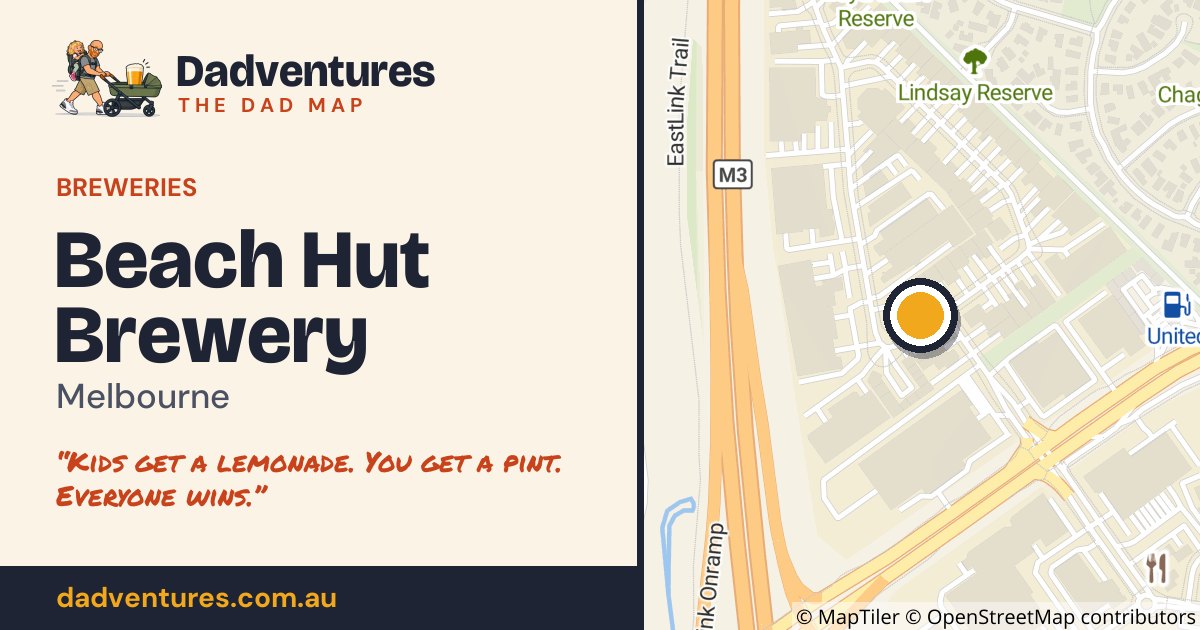 Beach Hut Brewery on the Dad Map