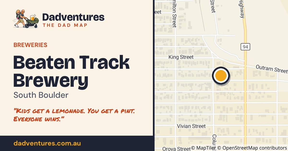 Beaten Track Brewery on the Dad Map