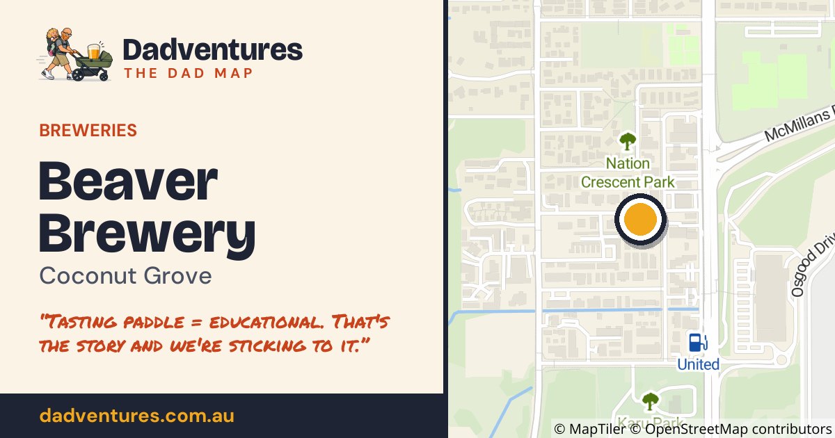 Beaver Brewery on the Dad Map