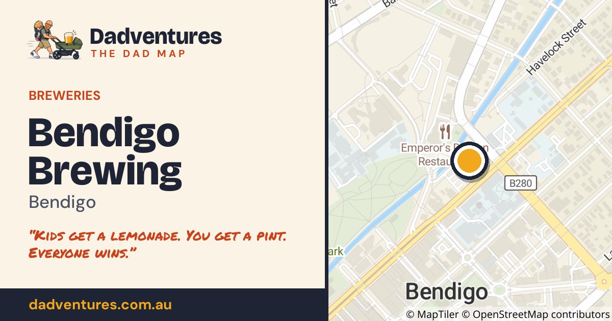 Bendigo Brewing on the Dad Map