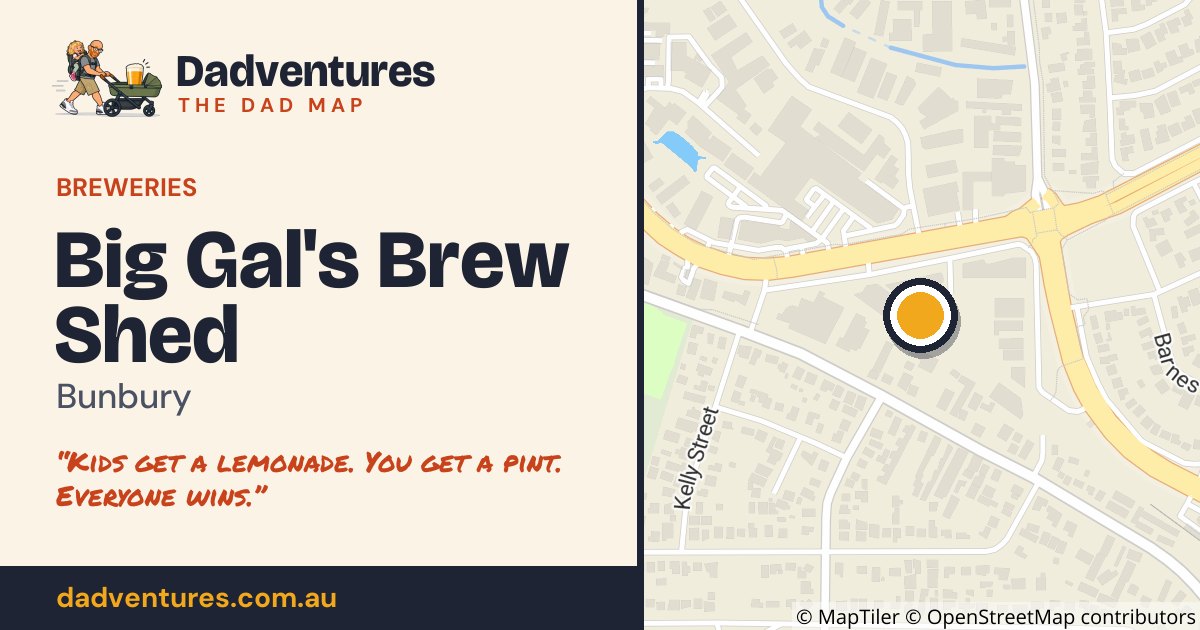 Big Gal's Brew Shed on the Dad Map