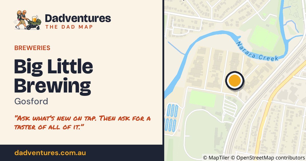 Big Little Brewing on the Dad Map