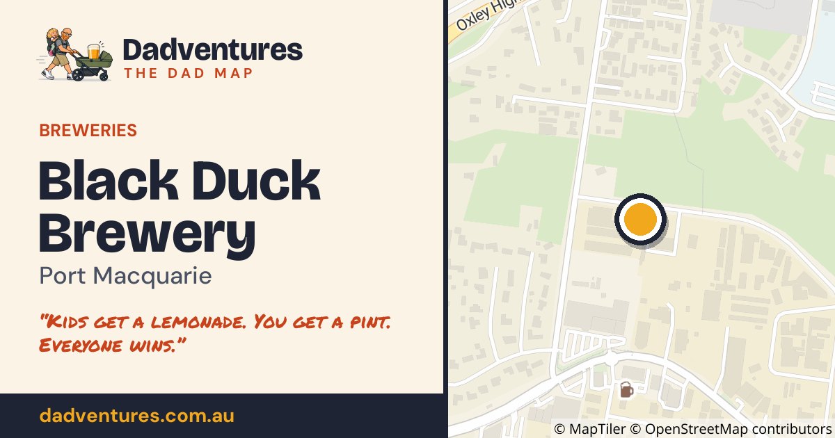 Black Duck Brewery on the Dad Map