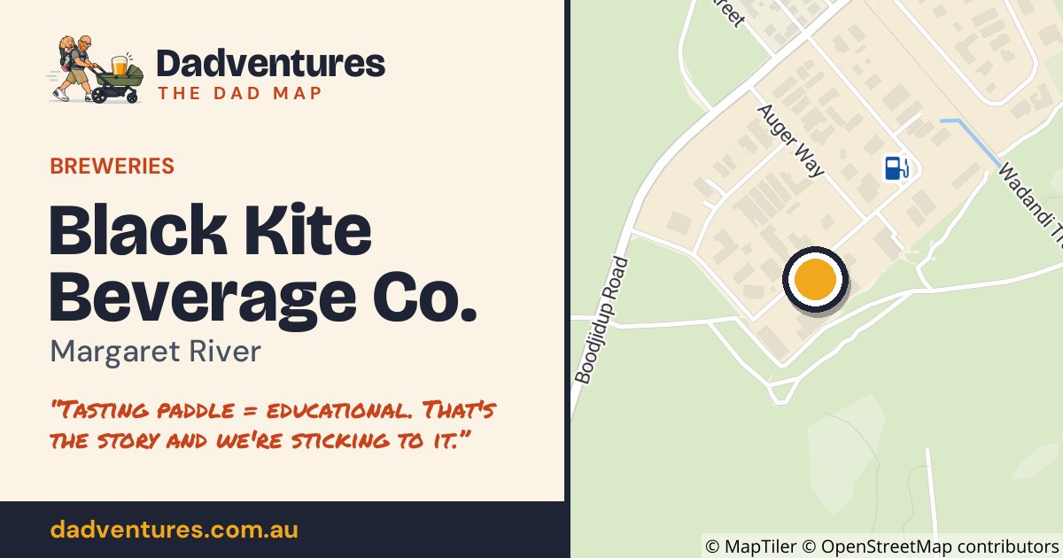 Black Kite Beverage Co. on the Dad Map