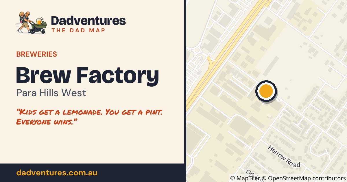 Brew Factory on the Dad Map