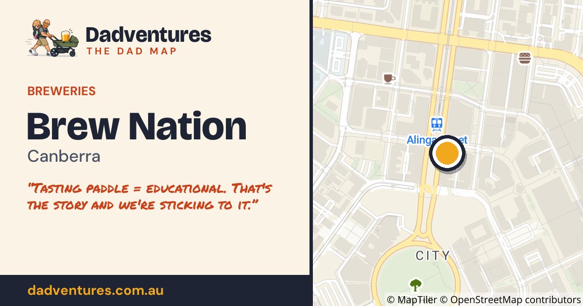 Brew Nation on the Dad Map