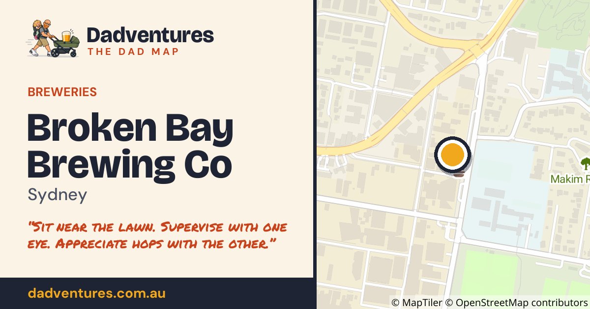 Broken Bay Brewing Co on the Dad Map