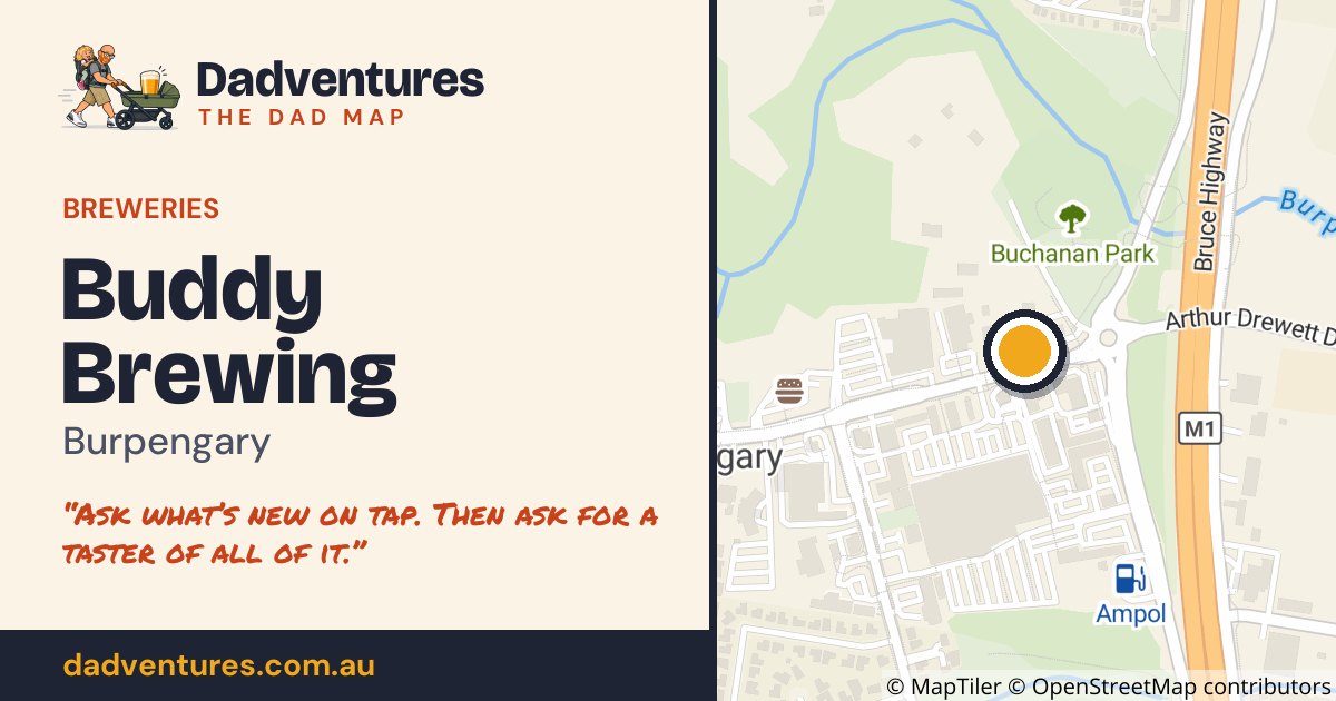 Buddy Brewing on the Dad Map