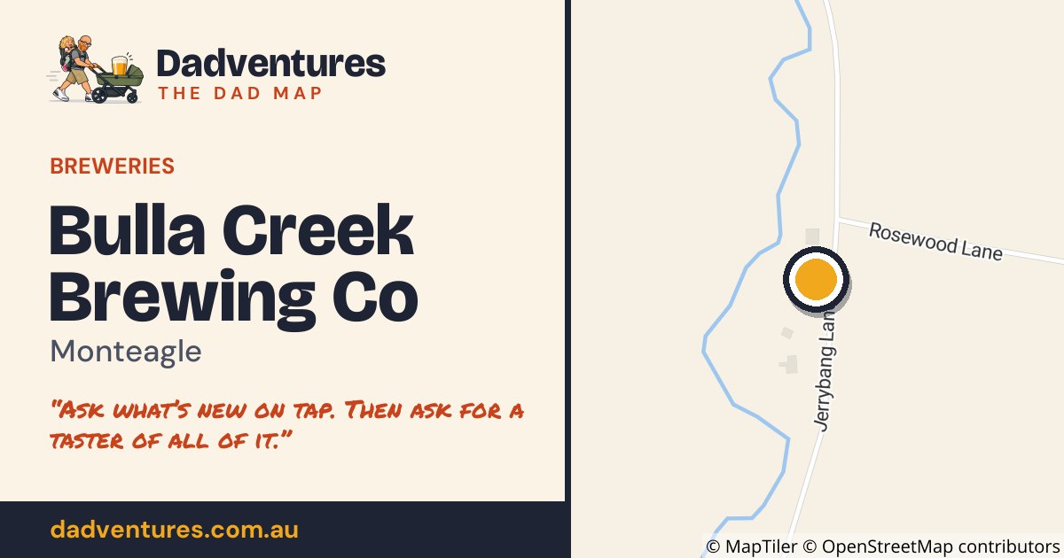 Bulla Creek Brewing Co on the Dad Map