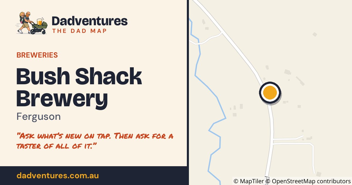 Bush Shack Brewery on the Dad Map