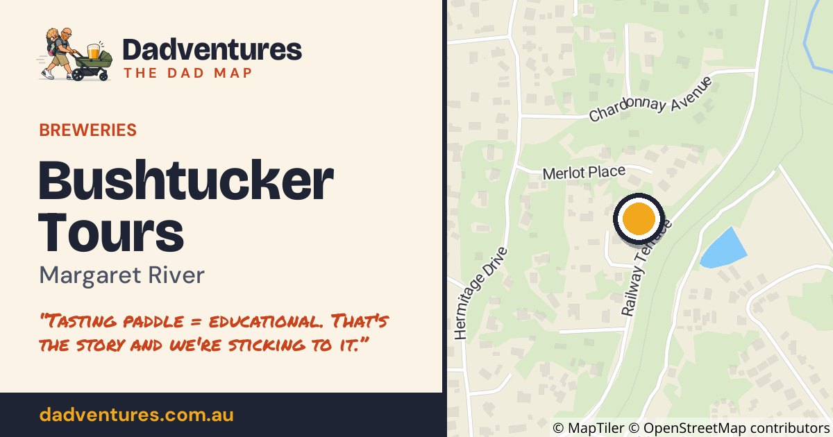 Bushtucker Tours on the Dad Map
