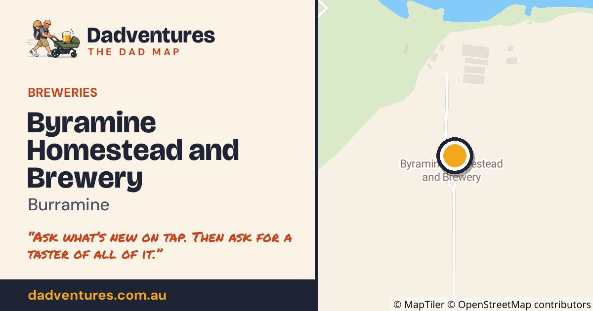 Byramine Homestead and Brewery on the Dad Map