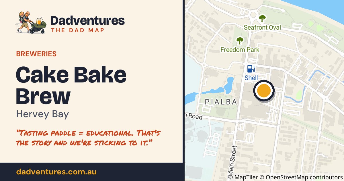 Cake Bake Brew on the Dad Map