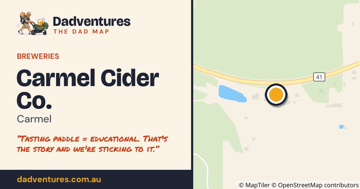 Carmel Cider Co. on the Dad Map