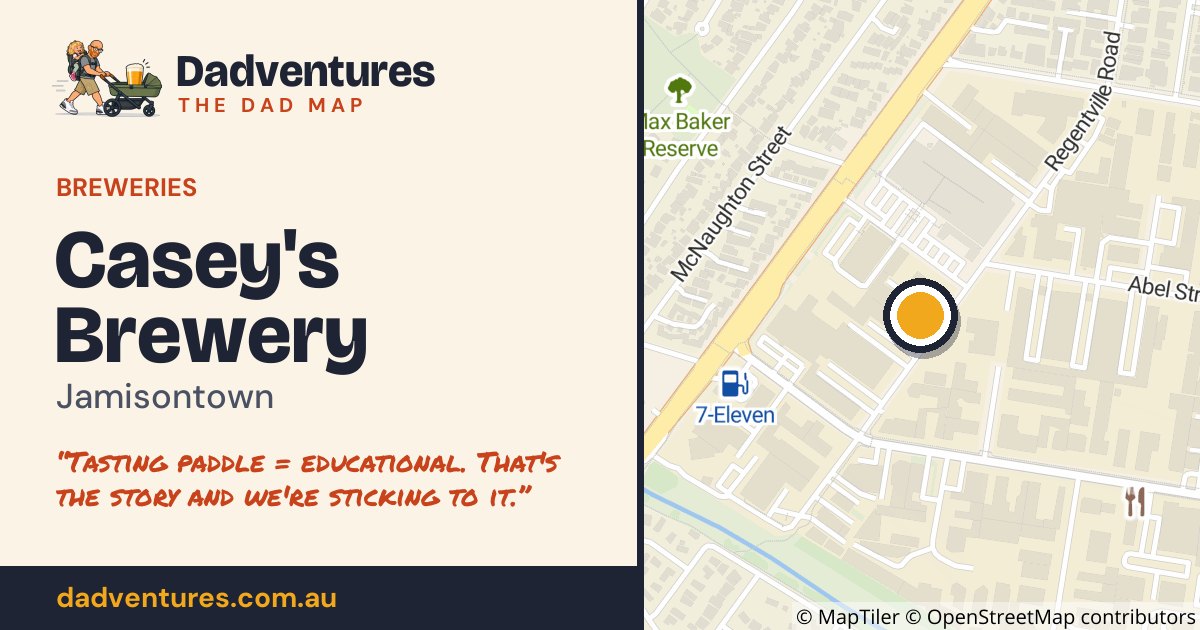 Casey's Brewery on the Dad Map
