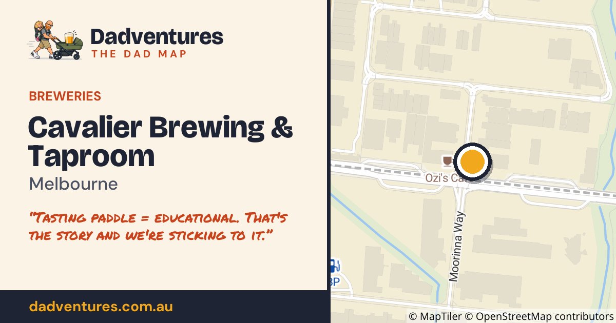 Cavalier Brewing & Taproom on the Dad Map