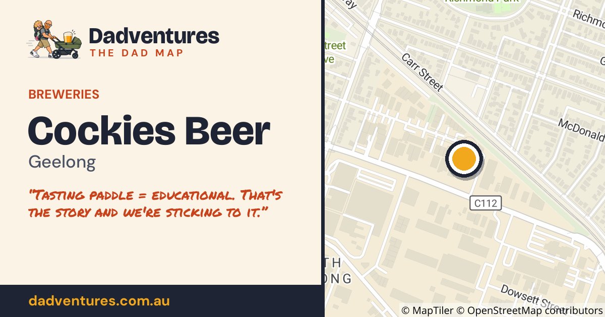 Cockies Beer on the Dad Map
