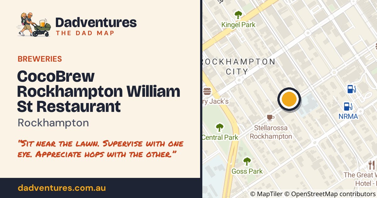 CocoBrew Rockhampton William St Restaurant on the Dad Map