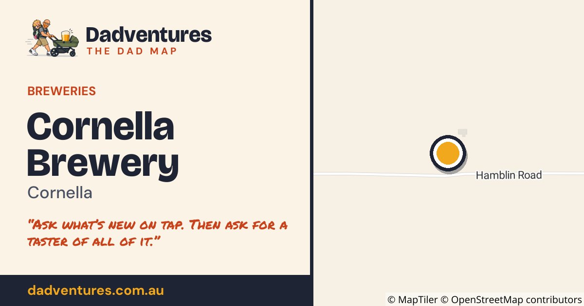 Cornella Brewery on the Dad Map