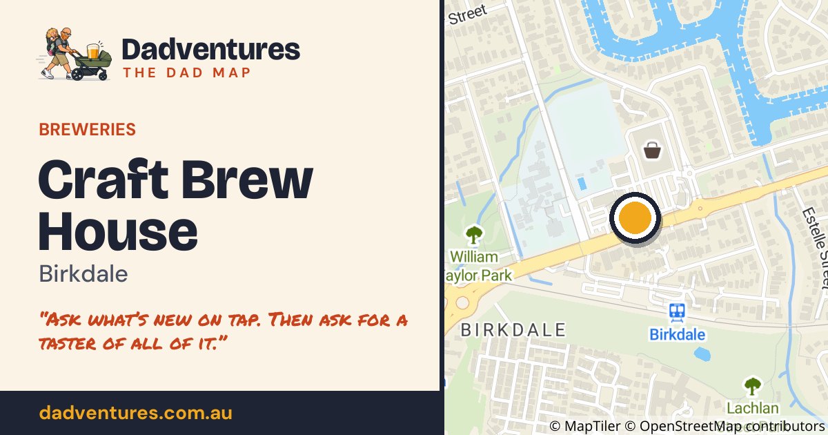 Craft Brew House on the Dad Map