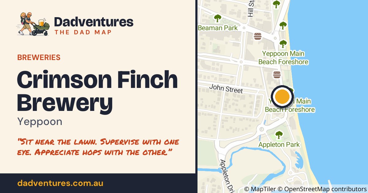 Crimson Finch Brewery on the Dad Map