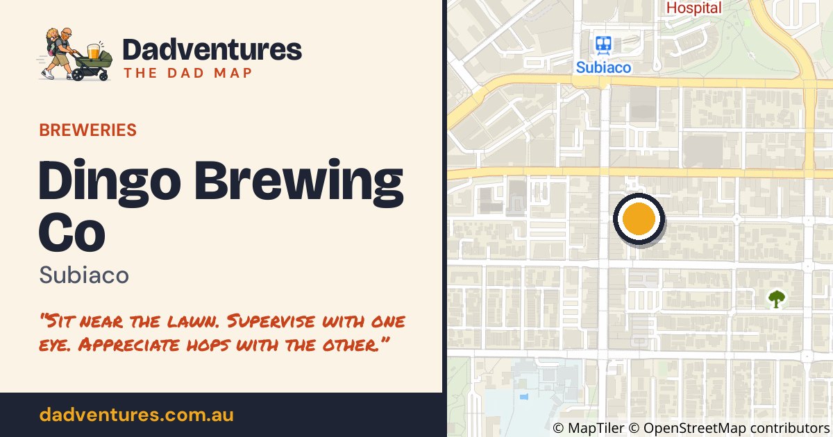 Dingo Brewing Co on the Dad Map