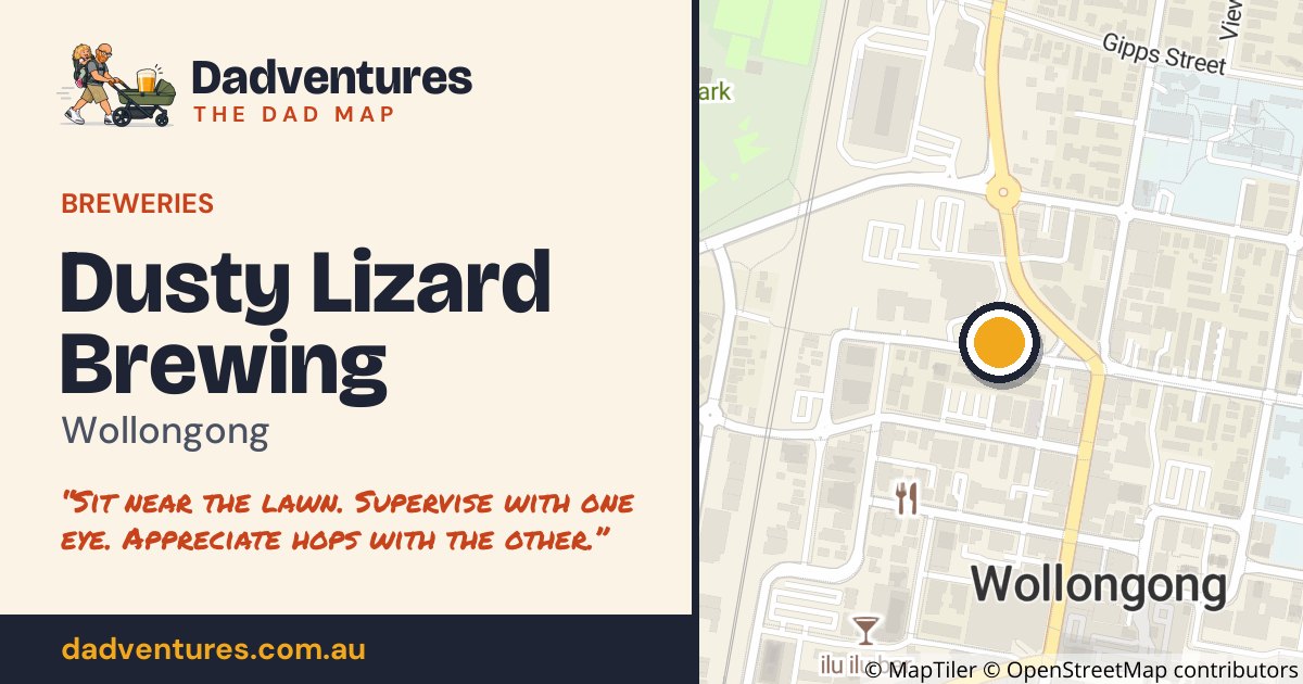 Dusty Lizard Brewing on the Dad Map