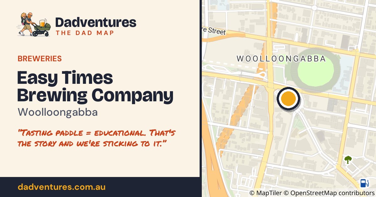 Easy Times Brewing Company on the Dad Map