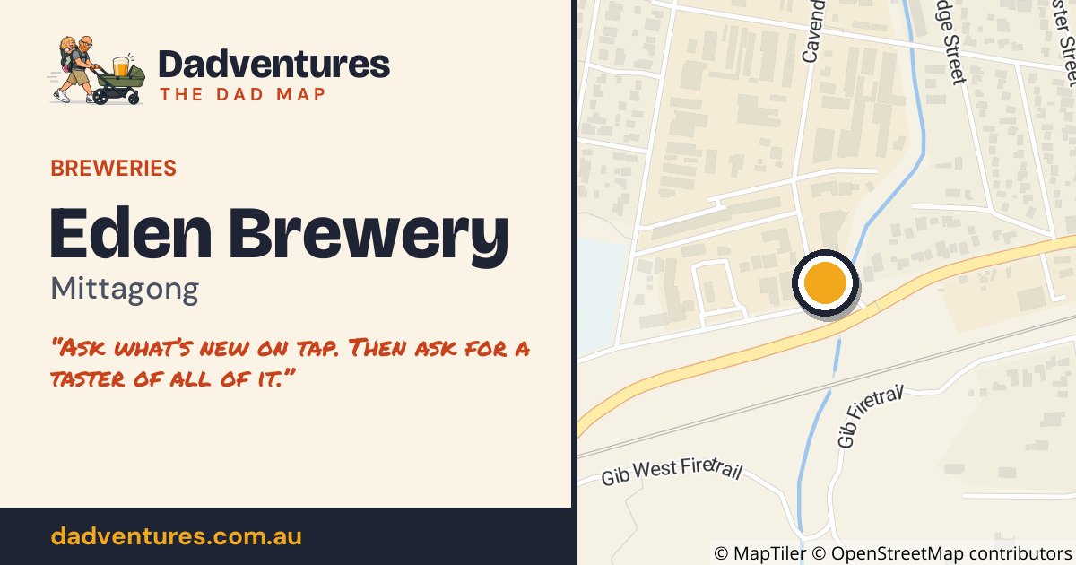 Eden Brewery on the Dad Map