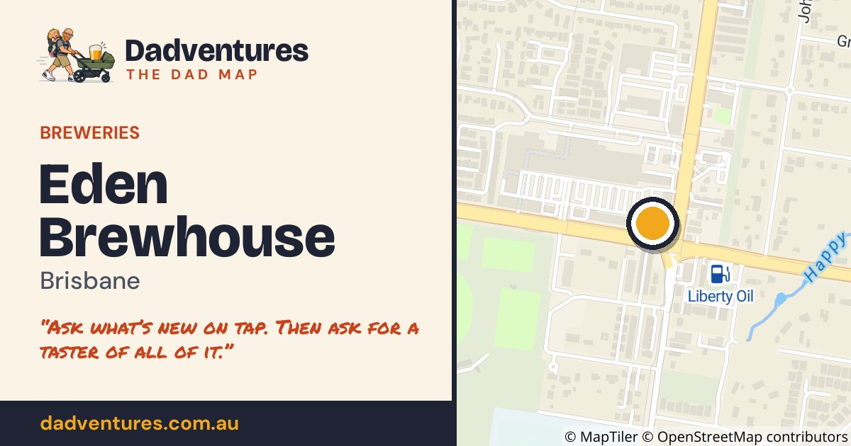 Eden Brewhouse on the Dad Map
