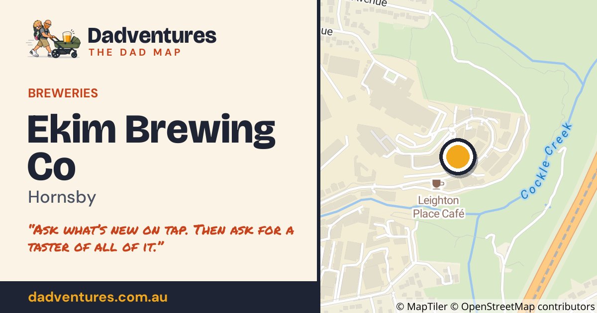 Ekim Brewing Co on the Dad Map