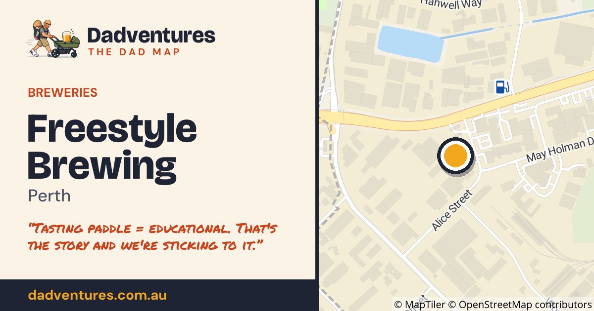 Freestyle Brewing on the Dad Map