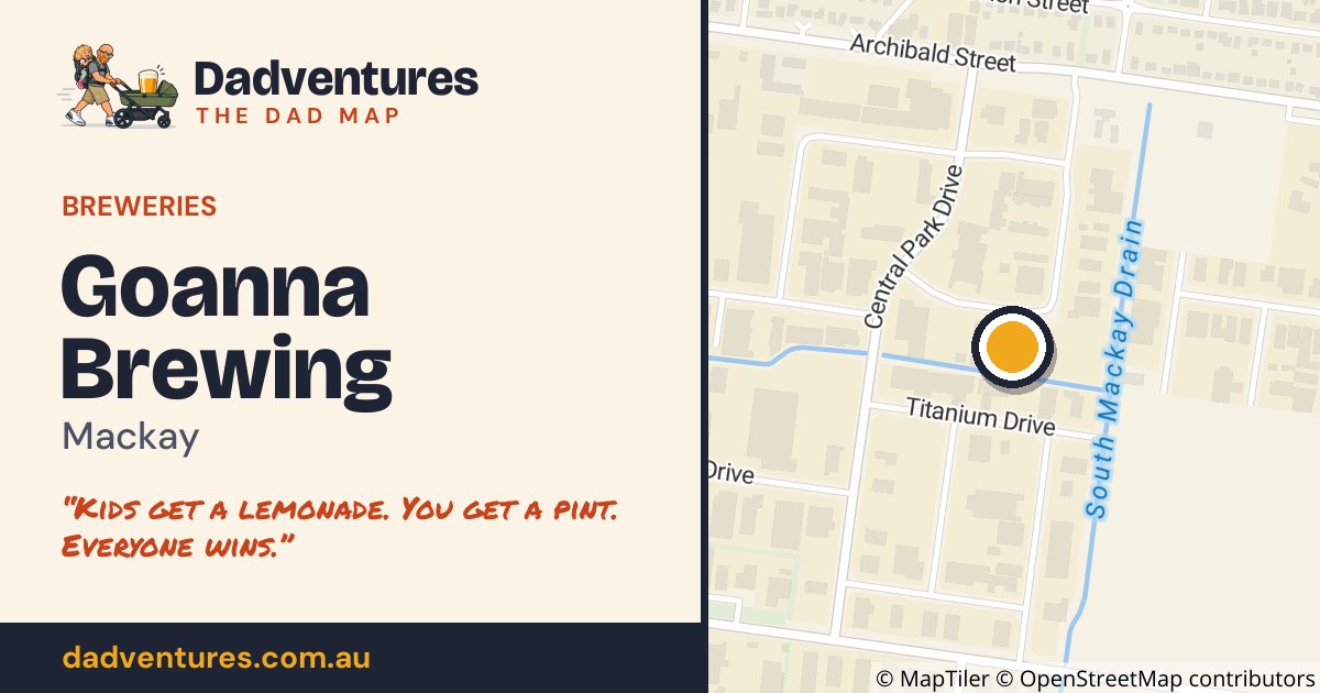 Goanna Brewing on the Dad Map