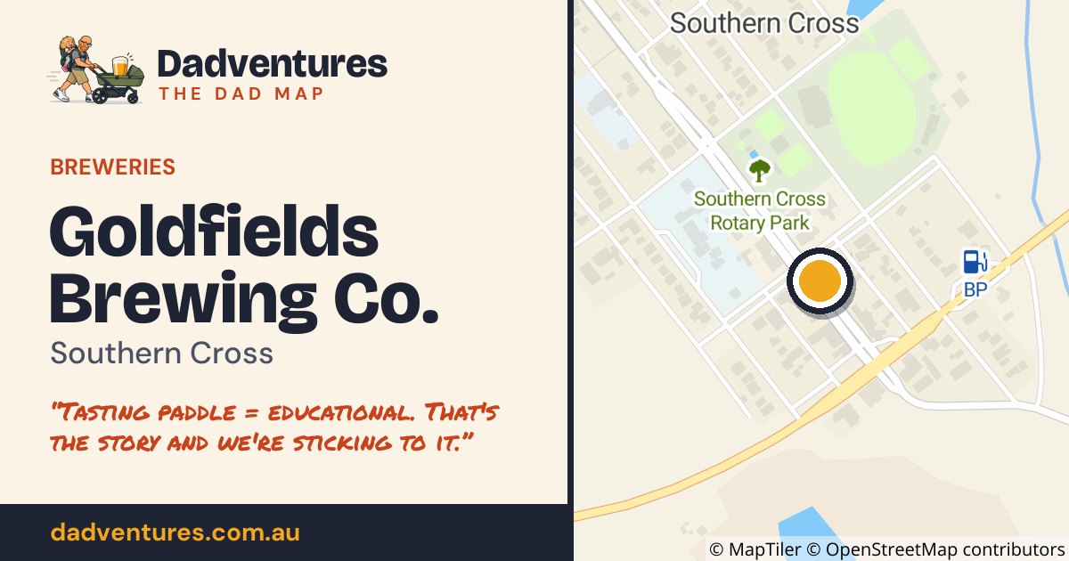 Goldfields Brewing Co. on the Dad Map