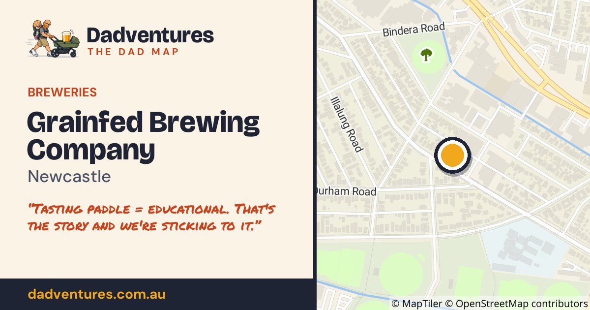 Grainfed Brewing Company on the Dad Map