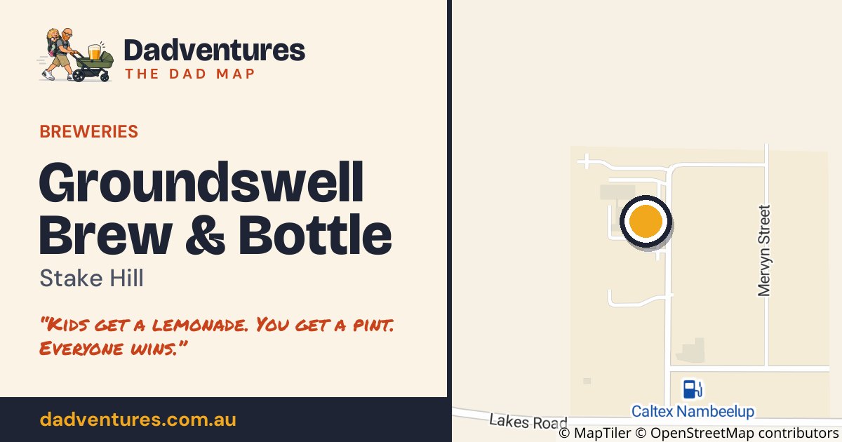Groundswell Brew & Bottle on the Dad Map