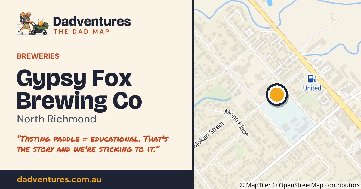 Gypsy Fox Brewing Co on the Dad Map