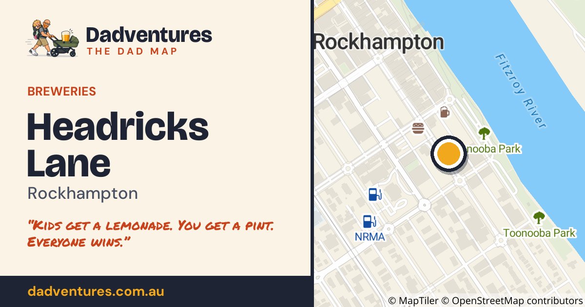 Headricks Lane on the Dad Map