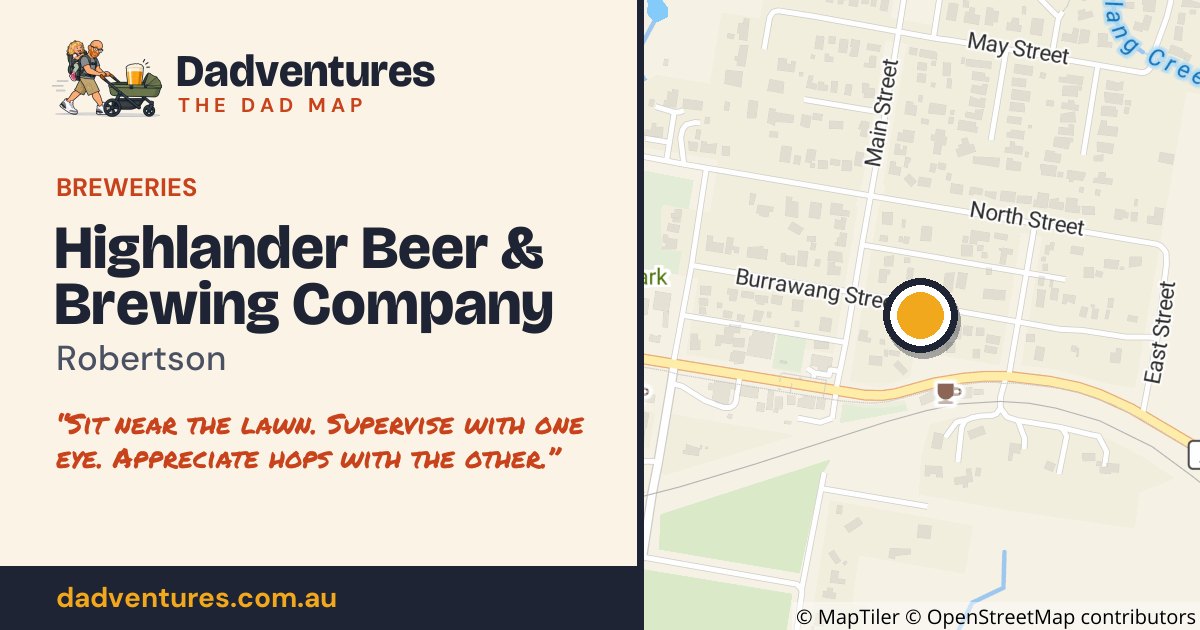 Highlander Beer & Brewing Company on the Dad Map