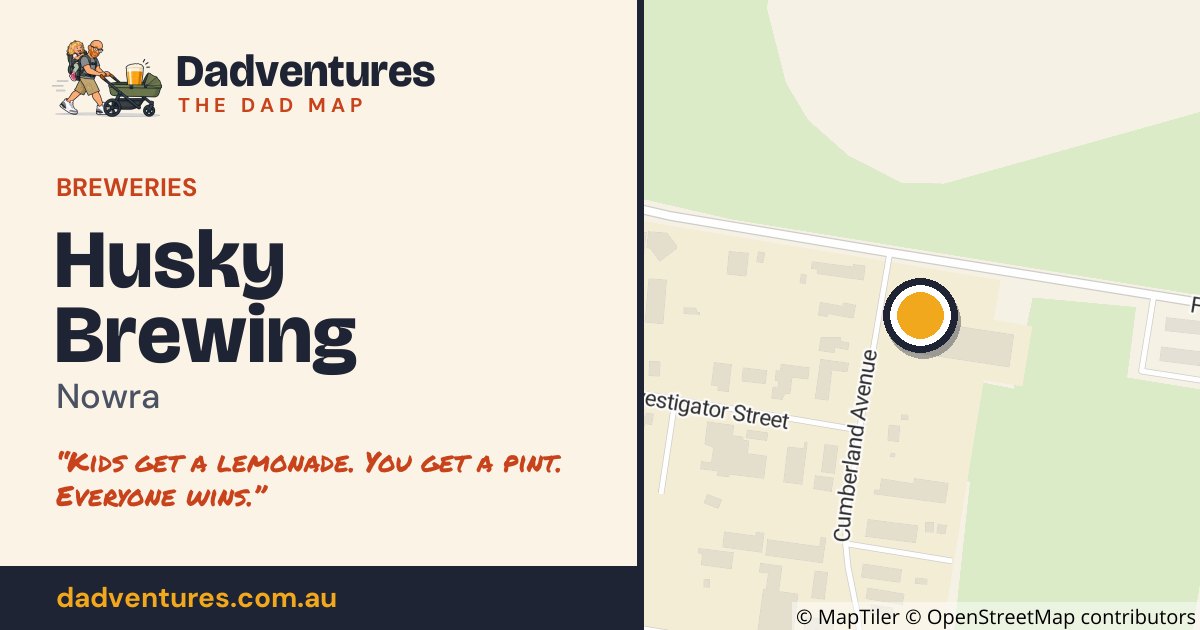 Husky Brewing on the Dad Map