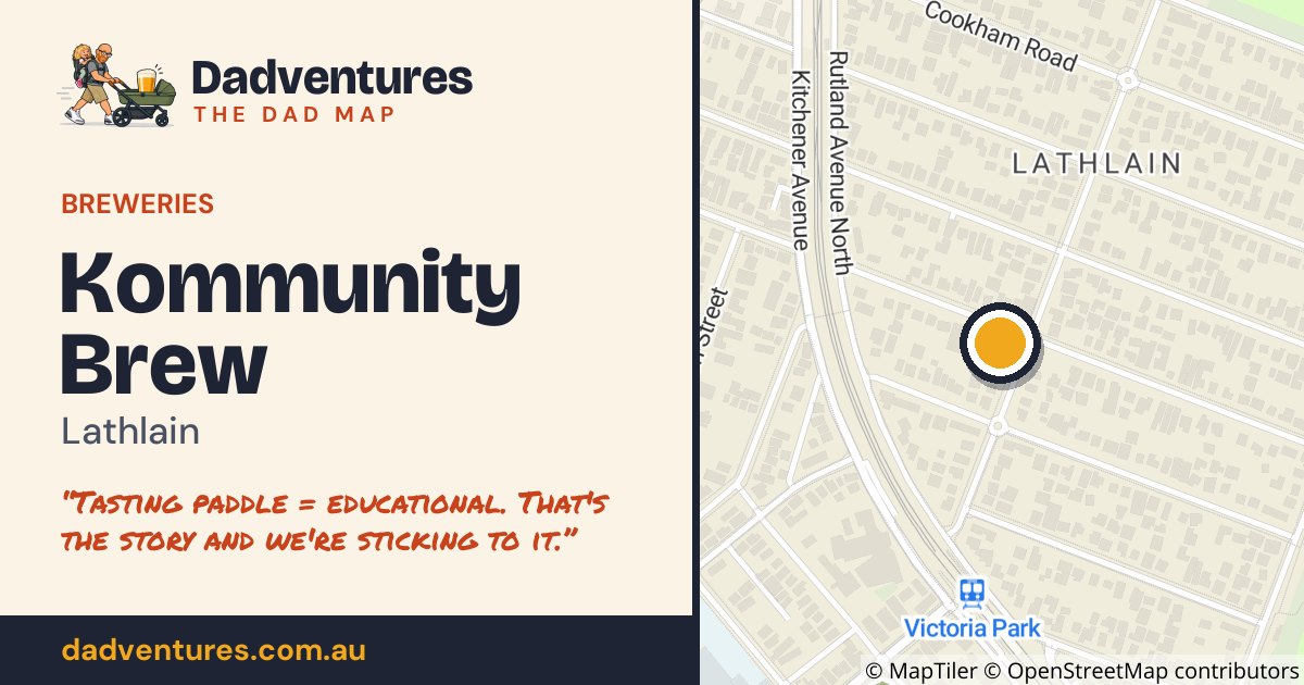 Kommunity Brew on the Dad Map