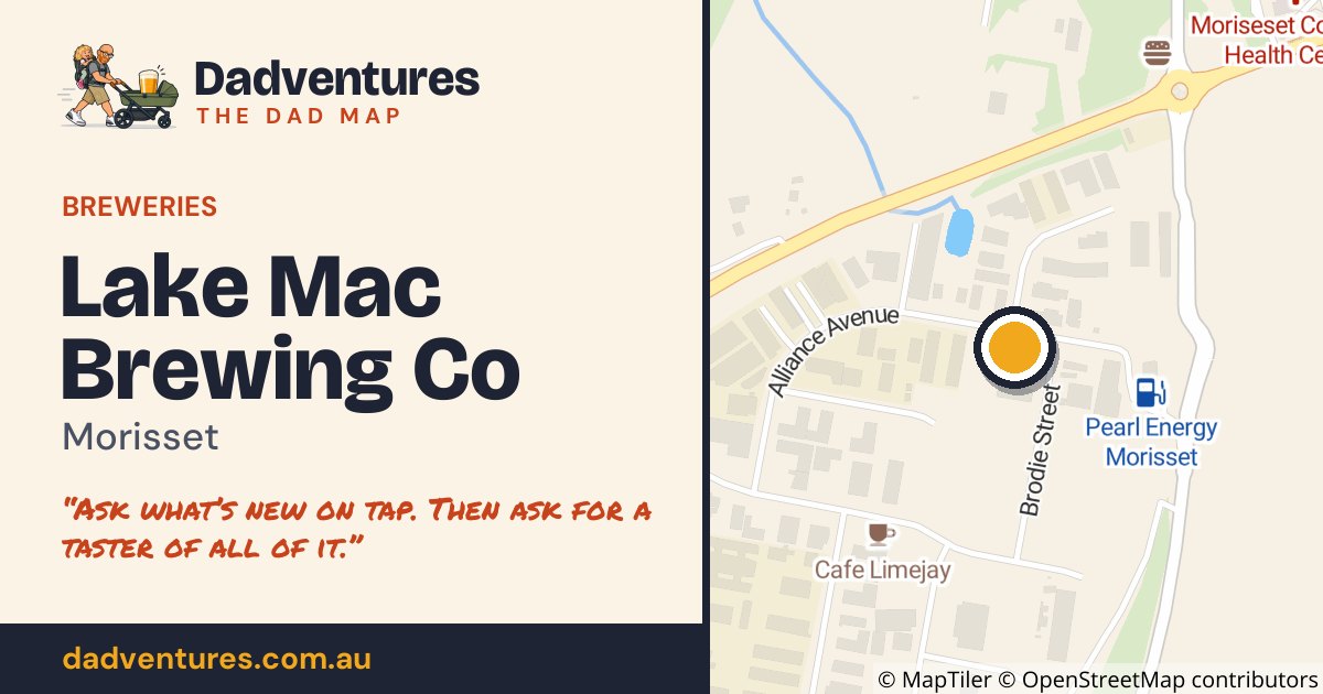 Lake Mac Brewing Co on the Dad Map