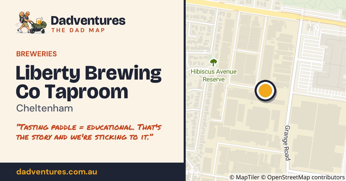 Liberty Brewing Co Taproom on the Dad Map