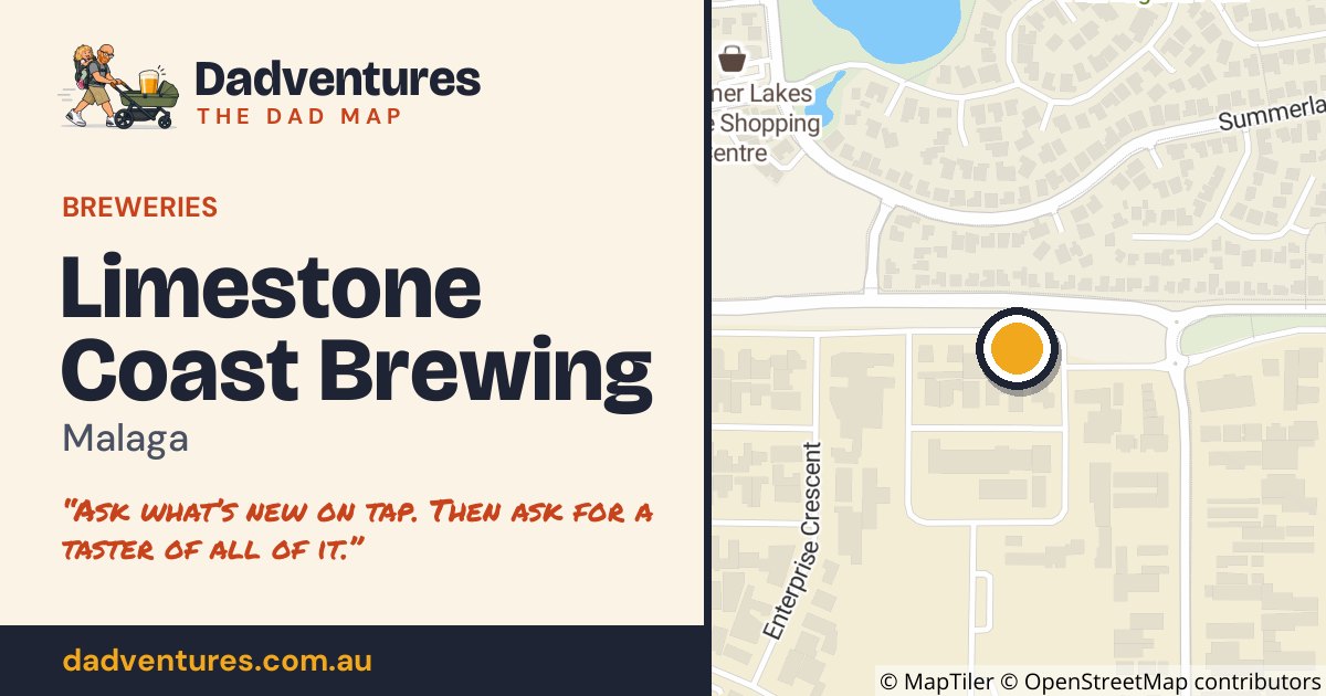 Limestone Coast Brewing on the Dad Map