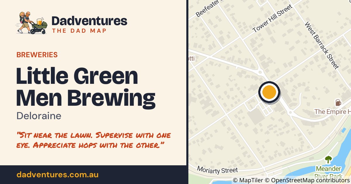 Little Green Men Brewing on the Dad Map
