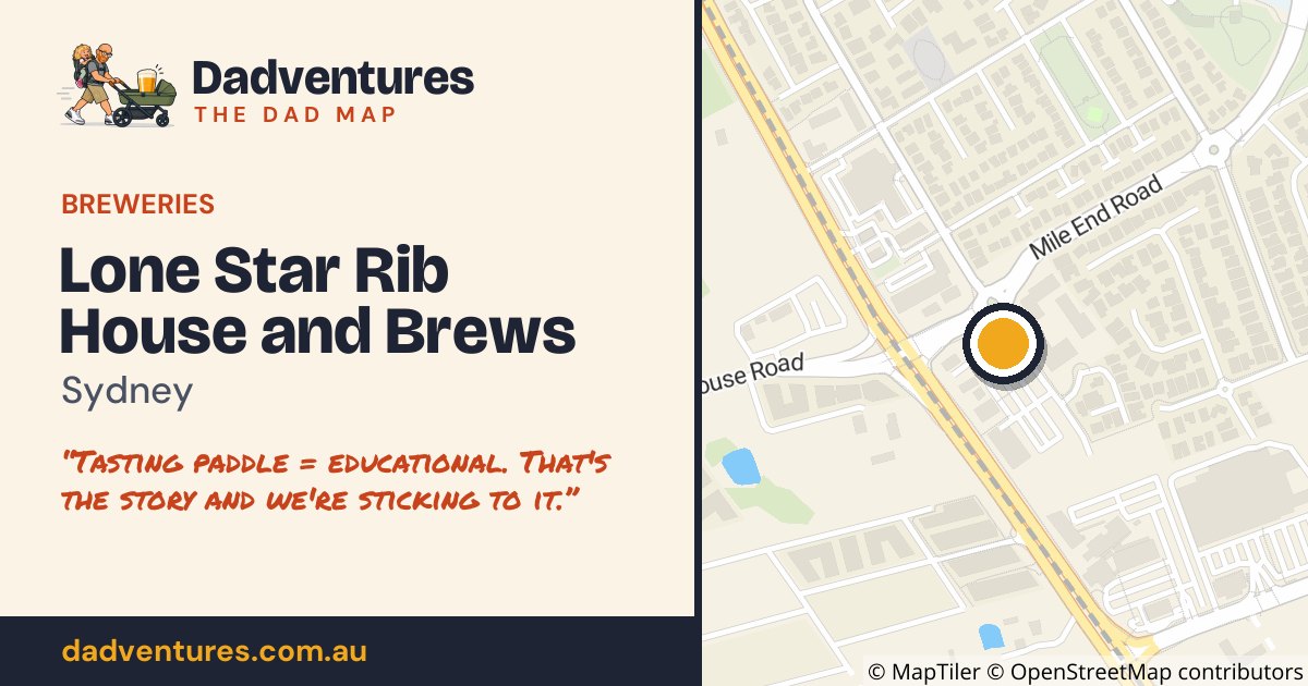 Lone Star Rib House and Brews on the Dad Map